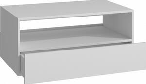 Drohmo Rebel dohányzóasztal, 90x40x54 cm, fehér