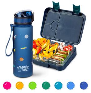 Klarstein Reggeliző szett, uzsonnás doboz és ivópalack, Tritan, szoros zárórendszer, BPA-mentes