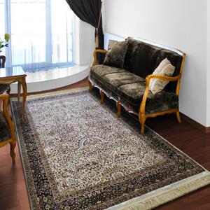 Vintage szőnyeg apró bézs mintával Szélesség: 150 cm | Hossz: 230 cm