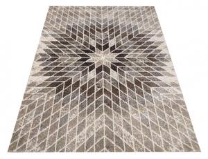 Egyedi bézs szőnyeg absztrakt mintával Szélesség: 80 cm | Hossz: 150 cm