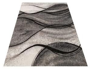 Modern szürke szőnyeg absztrakt motívummal Szélesség: 60 cm | Hossz: 100 cm