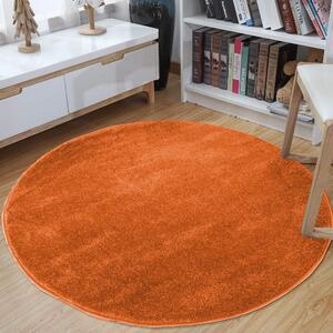 Kerek narancs szőnyeg Szélesség: 80 cm | Hossz: 80 cm
