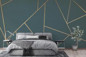 Fotótapéta Türkiz háromszögek, geometrikus művészet, Fotótapéta absztrakt, u47801 : Uwalls.hu