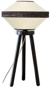 Viokef Vilma háromlábú asztali lámpa, fekete-fehér, 1xE27 foglalattal