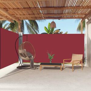 VidaXL piros behúzható oldalsó napellenző 180 x 600 cm