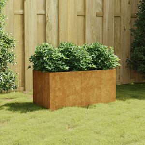 VidaXL corten acél növénytartó 80 x 40 x 40 cm