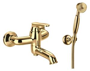 Omnires Art Deco kád és zuhany csaptelep fali arany AD5131GL