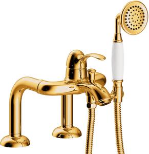 Tres Monoclasic kád és zuhany csaptelep fürdőkád fölé WARIANT-aranyU-OLTENS | SZCZEGOLY-aranyU-GROHE | arany 242.194.01.OR