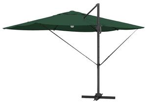 VidaXL Napernyő Zöld 351 x 250 x 253 cm Pamut és Alumínium