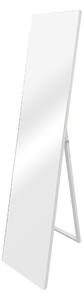 Álló tükör Barletta 150x35 cm műanyag kerettel billenthető fehér