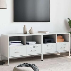VidaXL 2 db fehér acél TV-szekrény 68 x 39 x 50,5 cm
