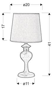 Candellux Berkane asztali lámpa 1x40 W lila 41-11756