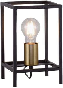 Leuchten Direkt Fabio asztali lámpa 1x60 W fekete-sárgaréz 15812-60