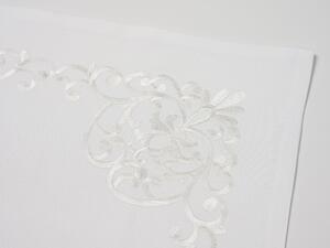 Dekoratív párnahuzat FLOWERING MEADOW 40x40 cm, fehér
