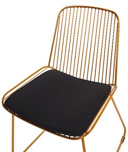Aranyszínű fém szék kétdarabos szettben PENSACOLA