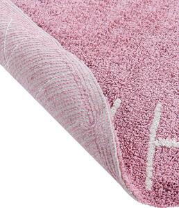 Rózsaszín pamut gyerekszobaszőnyeg ⌀ 120 cm VURGUN