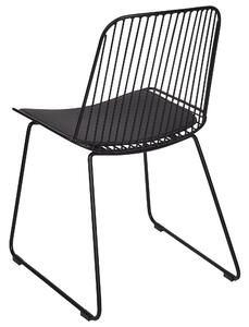 Fekete fém szék kétdarabos szettben PENSACOLA