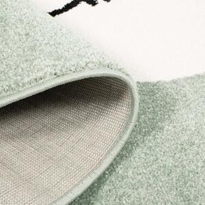 Alvó Felhő pasztellzöld gyerek játszószőnyeg Szélesség: 160 cm | Hossz: 220 cm