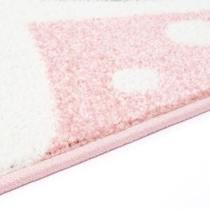 Kis nyuszi bájos rózsaszín szőnyeg lányoknak Szélesség: 120 cm | Hossz: 160 cm