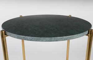 White Label Zöld márvány oldalasztal WLL TIMPA 44,5 cm