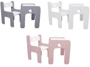 Design gyermek asztal és szék WoodStar Szín: rózsaszín