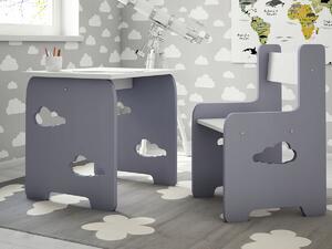 Design gyermek asztal és szék WoodCloud Szín: rózsaszín