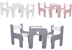 Design gyermekasztal és szék WoodStar 3 az 1-ben Szín: szürke