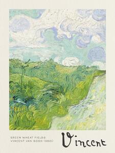 Reprodukció Green Wheat Fields - Vincent van Gogh, (30 x 40 cm)