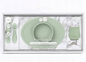 Szilikon étkezőgarnitúra gyerekeknek EZPZ First Food Set Szín: zöld