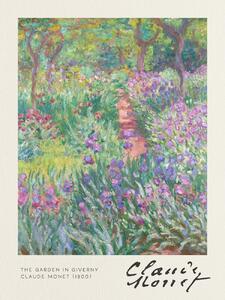 Reprodukció The Garden in Giverny - Claude Monet, (30 x 40 cm)