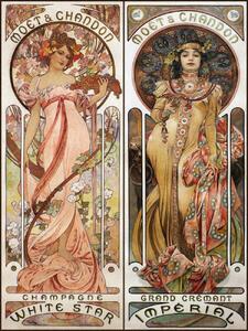 Festmény reprodukció Moet & Chandon (Vintage Art Nouveau) - Alfons Mucha, (30 x 40 cm)