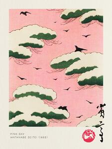 Festmény reprodukció Pink Sky - Watanabe Seitei, (30 x 40 cm)