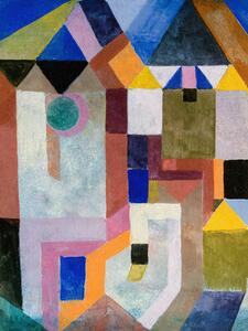 Festmény reprodukció Colourful Architecture - Paul Klee, (30 x 40 cm)