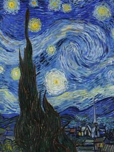 Festmény reprodukció The Starry Night (Portrait Edition) - Vincent van Gogh, (30 x 40 cm)