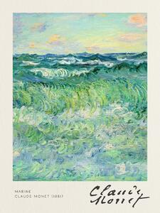 Festmény reprodukció Marine - Claude Monet, (30 x 40 cm)