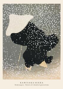 Festmény reprodukció Swirling Snow (Special Edition Japandi Vintage) - Kamisaka Sekka, (30 x 40 cm)