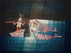 Festmény reprodukció The Seafarers - Paul Klee, (40 x 30 cm)