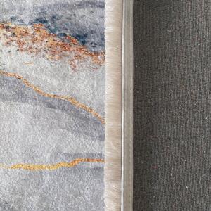 Szürke, mintás csúszásgátló szőnyeg Szélesség: 60 cm | Hossz: 100 cm