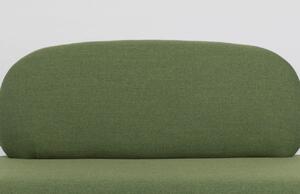 White Label Zöld szövet kétüléses kanapé WLL POLLY 125 cm
