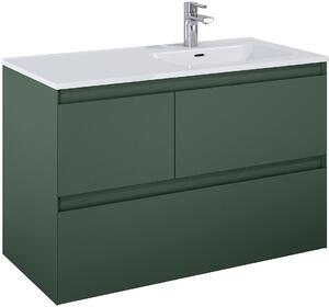 Elita Split szekrény 100x45.8x63.5 cm Függesztett, mosdó alatti zöld 169012