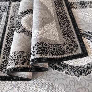 Exkluzív vintage stílusú fekete szőnyeg Szélesség: 80 cm | Hossz: 150 cm