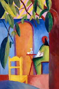 Festmény reprodukció Turkish Cafe No.2 (Abstract Bistro Painting) - August Macke, (26.7 x 40 cm)