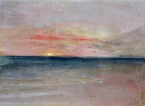 Turner, Joseph Mallord William - Festmény reprodukció Sunset, (40 x 30 cm)