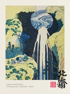 Festmény reprodukció Amida Waterfall (Waterfalls of Japan) - Katsushika Hokusai, (30 x 40 cm)