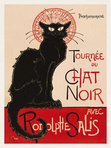 Festmény reprodukció Tournée Du Chat Noir (The Black Cat) - Théophile Steinlen, (30 x 40 cm)