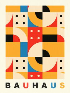 Reprodukció Original Bauhaus (No.3) in Red & Yellow, (30 x 40 cm)