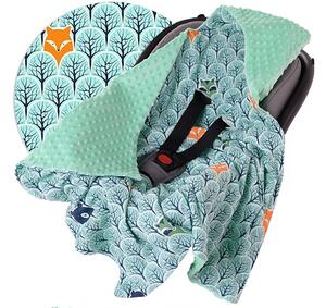Minky Baby autósülés takaró kapucnival Szín: szarvas