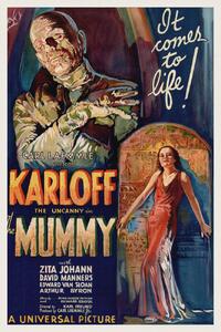 Festmény reprodukció The Mummy (Vintage Cinema / Retro Movie Theatre Poster / Horror & Sci-Fi), (26.7 x 40 cm)