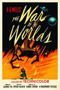 Festmény reprodukció The War of the Worlds, H.G. Wells (Vintage Cinema / Retro Movie Theatre Poster / Iconic Film Advert), (26.7 x 40 cm)