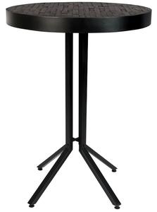 White Label Fekete kerek bárasztal WLL MAZE ROUND 110 cm